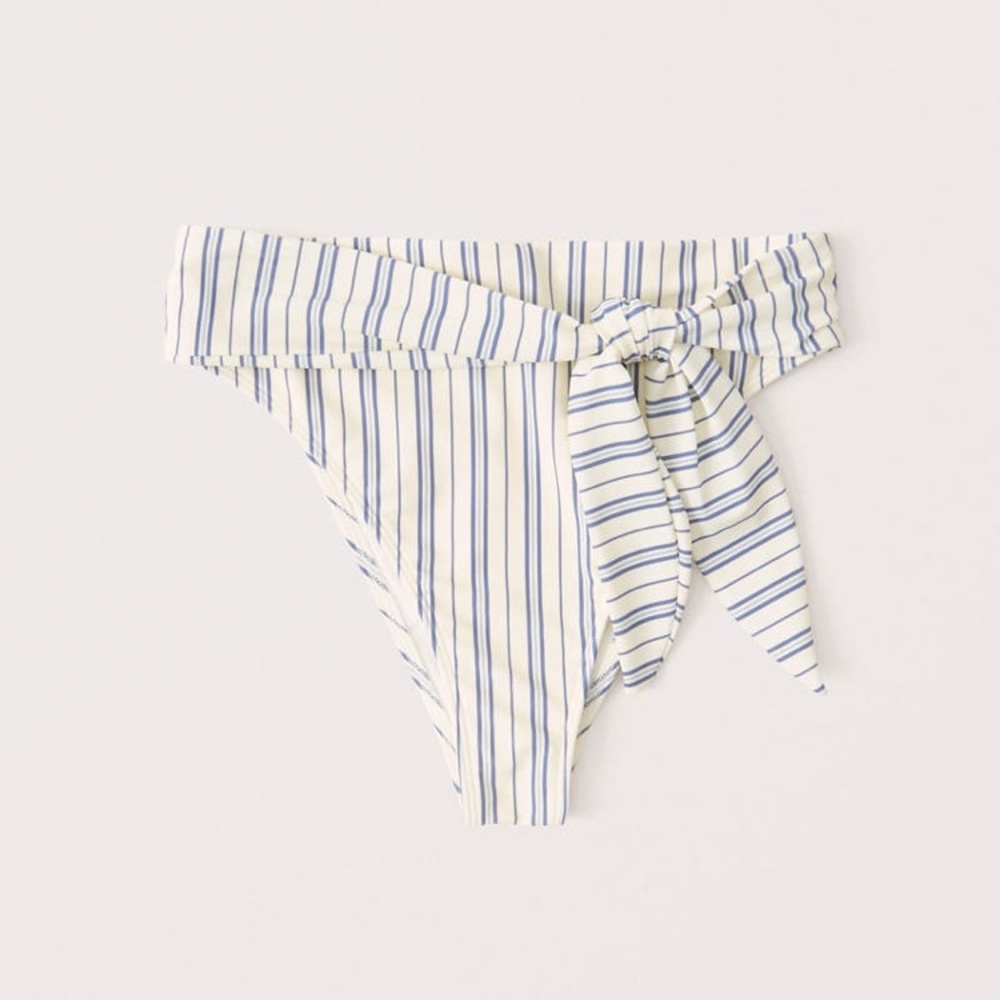 NWT A&F High-Leg Cheeky Bikini Bottoms - Size XS